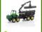 SIKU John Deere z Przyczepą Leśną