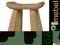 taboret drewniany stołek zydel GAPA MAŁY naturalny