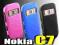 Nokia C7_ORYGINALNE etui futerał RUBBER + Folia