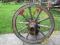 66 cm STARE KOŁO DREWNIANE OD WOZU ( nr 39 ) KOŁA