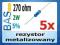 Rezystor metalizowany 270R _ 270 ohm 5% 2W _ 5 szt