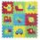 TOYS Ludi Puzzle piankowe 84x84 cm, pojazdy