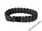 Bransoleta bransoletka PARACORD 18 mm 22 cm Black
