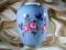 Błękitny wazon porcelana róża Weimar