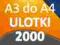 ULOTKI A3 SKŁADANE do A4 2000 szt PREMIUM 170g