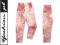 MARKOWE legginsy getry KWIATKI róż 98 SALE