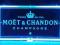Reklama Neon MOET CHANDON  prezenter szyld szampan