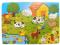 PUZZLE DREWNIANE UKŁADANKI, KLOCKI 48 el. FARMA