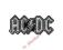 Naszywka AC/DC logo silver emb 100% ORYGINAŁ