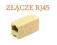 G71 ŁĄCZNIK ADAPTER WTYKU RJ45 8P8C GOLD PLATED