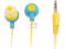 SMILE ŚLICZNE SŁUCHAWKI DOKANAŁOWE 3,5mm MIX KOLOR