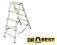 Drabina dwustronna ALUMINIOWA 5 stopniowa DRABEST