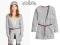 H&amp;M SZARY KARDIGAN Z PASECZKIEM 146/152