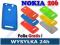 ETUI FUTERAŁ POKROWIEC NOKIA ASHA 206 + FOLIA