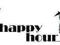 NAKLEJKA HAPPY HOUR 80 x 25 cm 74305