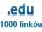1000 Linków .EDU Linki pozycjonujące SEO - firma