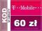 Kod doładowanie T-Mobile 60zł - AUTOMAT 24/7!!!