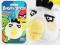 ANGRY BIRDS BRELOK KLIPS PLUSZ MASKOTKA BIALY HD