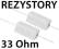 REZYSTORY OPORNIKI 5W 33R Ohm 12V LED 2 sztuki LED