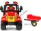 DUŻY TRAKTOR JEEP NA PEDAŁY+PRZYCZEP WYS24H+GRATIS