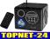 GŁOŚNIKI PRZENOŚNE RADIO USB KARTY SD MP3 + PILOT