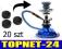 WĘGIELKI DO FAJKI WODNEJ SHISH SHISHY 20szt 33mm