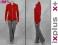 -58%_Dres damski_komplet_bawełna_NIKE Flo_red_XL