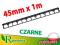 OBRZEŻE PALISADA obrzeża ogrodowe R5 CZARNE 45mm