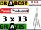 DRABINY Drabina aluminiowa 3x13 PROFESJONALNA + FS