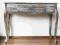 KONSOLA BIURKO DREWNIANA BIELONA SCHABBY CHIC