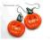 dynie hallowen, kolczyki z modeliny, modelina fimo
