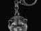 Akita Inu posrebrzany brelok do kluczy