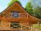 dom domek z drewna camping letniskowy