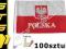 Flagi Polski na Auto z Godłem 100 sztuk Cena Hurt