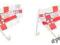7RG1092 ENGLAND ZESTAW FLAG SAMOCHODOWYCH