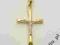 ZŁOTY KRZYŻYK BIAŁE ZŁOTO CHRZEST ŚLUB KOMUNIA 585