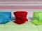 Chusta Apaszka  dwustronna  Minky  Rainbow