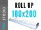 EKSKLUZYWNY ROLL-UP, ROLLUP 100x200 cm z wydrukiem