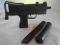 PISTOLET NA KULKI Z TŁUMIKIEM I MAGAZYNKIEM-uzi