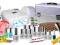 ZESTAW DO MANICURE 10 LAKIER HYBRYDOWY LAMPA KUFER