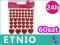 Brokatowe Serca Naklejki 46szt Mix rozmiary CRAFT