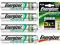 4 AKUMULATORKI AAA R3 850 mAh ENERGIZER POWER PLUS