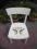 STARE  KRZESŁO BIELONE  shabby chic 1