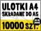 ULOTKI A4 do A5 składane - 10000 szt - MASZYNOWO