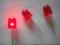 dioda led czerwona mat. pulsująca 10mm 50szt