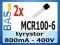 Tyrystor __ MCR100-6 __ 800mA __ 400V __ TO92