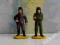 CZOŁGIŚCI żołnierzyki figurki PRL 2 szt. SYGNOWANE