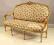 ZŁOTA SOFA LUDWIKOWSKA,KANAPA LUDWIK XVI,FRANCJA