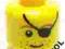 4AFOL LEGO Yellow Minifig Head Male 3626bpb325