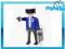 Figurka PLAYMOBIL  Policjant z walizką